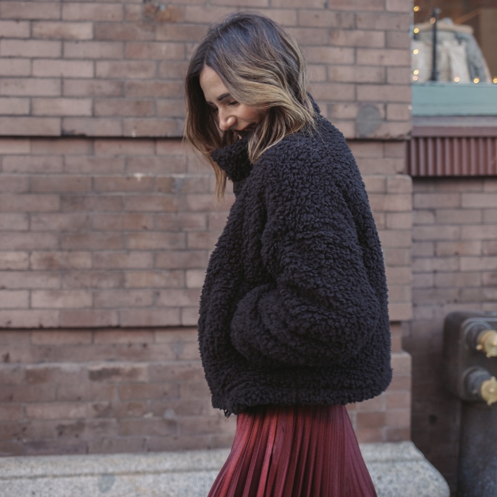 NEW Mod Ref The Tenley Teddy Sherpa Jacket Coat - Picture 3 of 5
